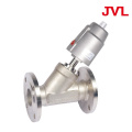 cast iron Threaded air control pneumatic stainless steel angle seat valve